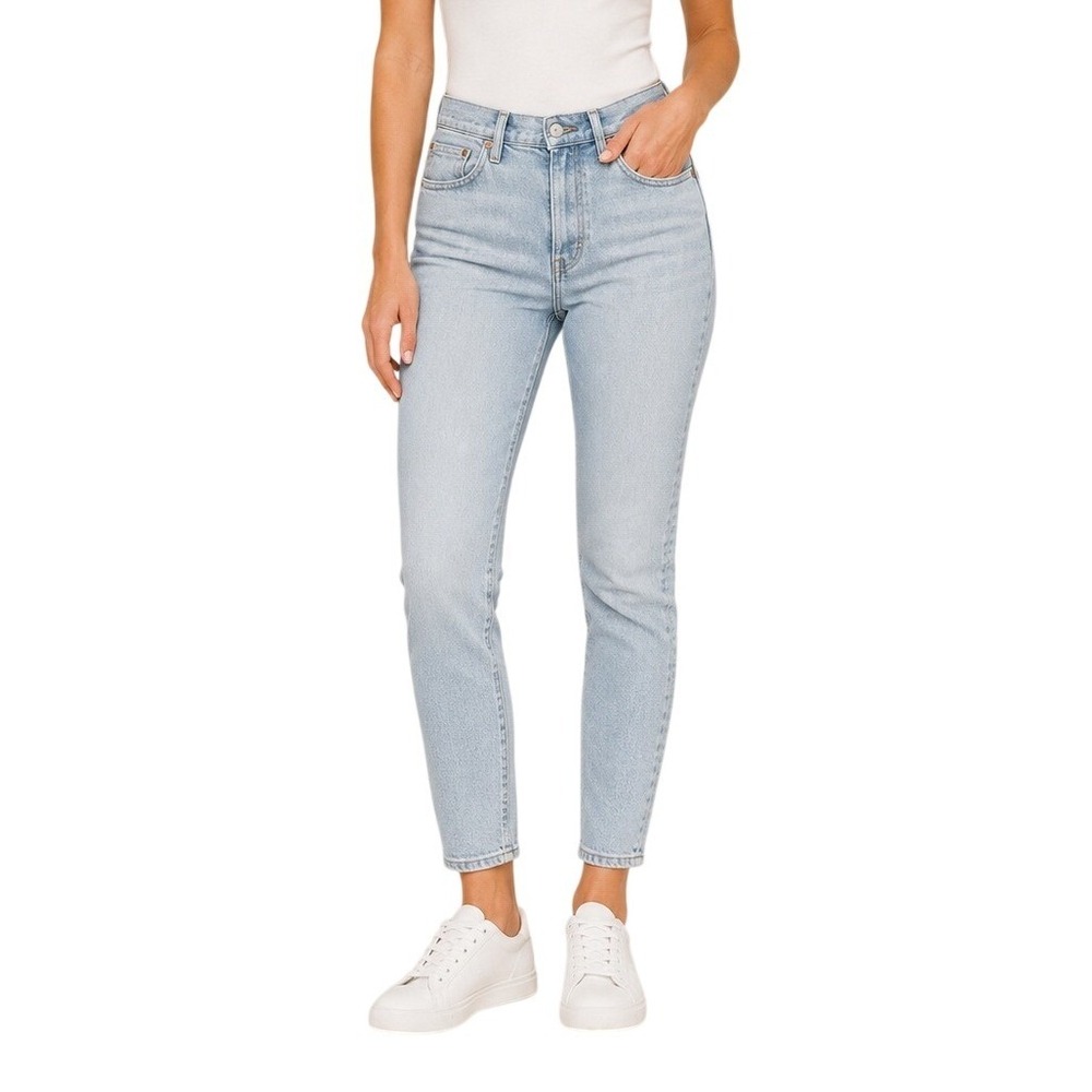 Levis Premium 501 Light Wash Blue High Rise Skinny Denim Jeans Women's 29 X 30